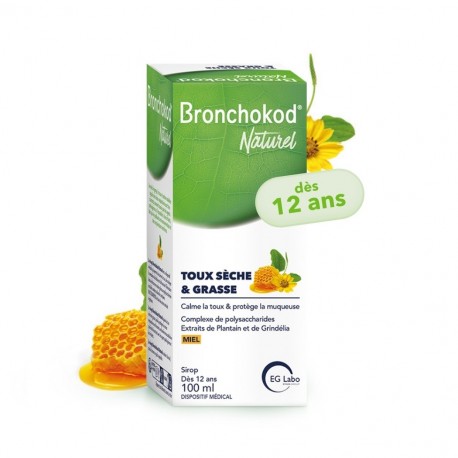 Bronchokod Naturel Sirop Toux Sèche & Grasse 100 ml 8057592479624
