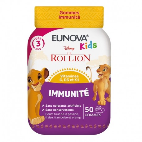 Eunova Kids Immunité 50 Gummies 3615840000621