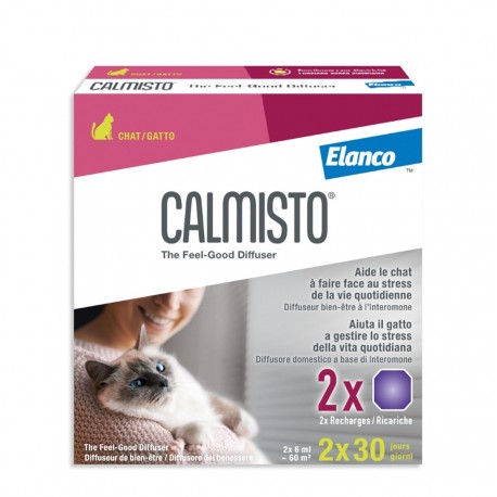 Calmisto Diffuseur de Bien-Être Chat 2 Recharges 75 ml 4260354160393