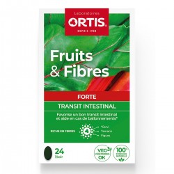 Ortis Fruits & Fibres Forte Intestinal Transit 24 Tablets 5411386890645