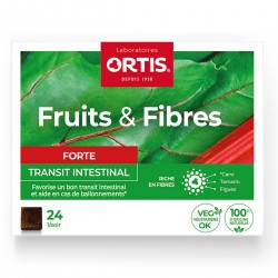 Ortis Fruits & Fibres Forte Transit Intestinal 24 Cubes 5411386890768