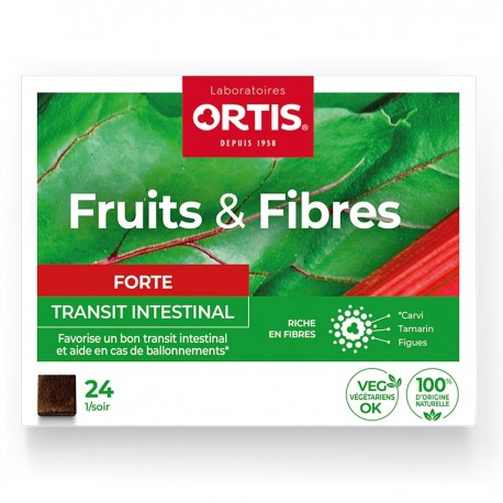 Ortis Fruits & Fibres Intestinal Transit 24 Cubes 5411386890768