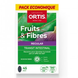 Ortis Fruits & Fibres Regular Intestinal Transit 45 Tablets 5411386889335