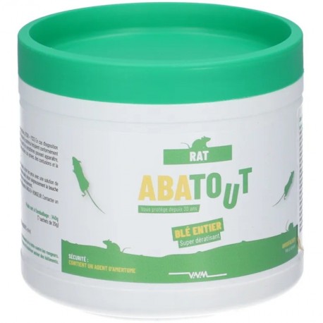 Abatout Rat Dératisant Blé Entier 7 Sachets 3478000004439