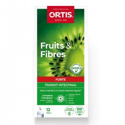 Ortis Fruits & Fibres Forte Intestinal Transit 12 Sticks 5411386897316