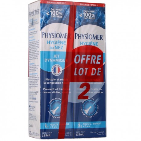 Physiomer Nasal Hygiene Dynamic Spray 2 x 125 ml 3664798081022