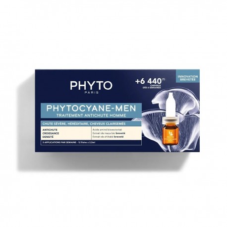 Phyto Phytocyane Traitement Antichute Homme 12 x 5 ml 3701436910143