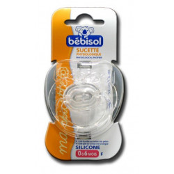 Bébisol Sucette F Physiologique Silicone -6 mois  3595892668089