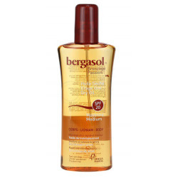 bergasol huile sèche spf 20 corps 125 ml