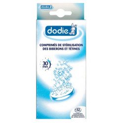 dodie 32 comprimés de stérilisation des biberons et tétines